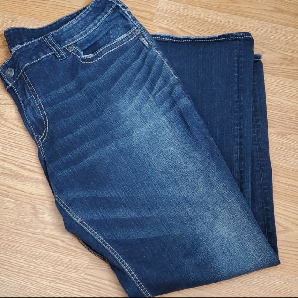 GUC Size 24 Silver Suki Mid Slim Boot Jeans